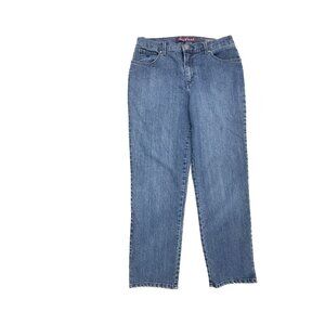Gloria Vanderbilt Amanda Straight Leg Women's size 10P Medium Blue Denim Jeans